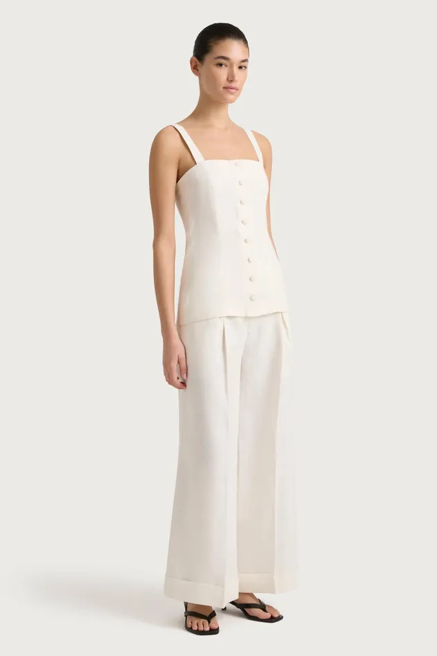 Women Faithfull The Brand Pants Clove Trouser White