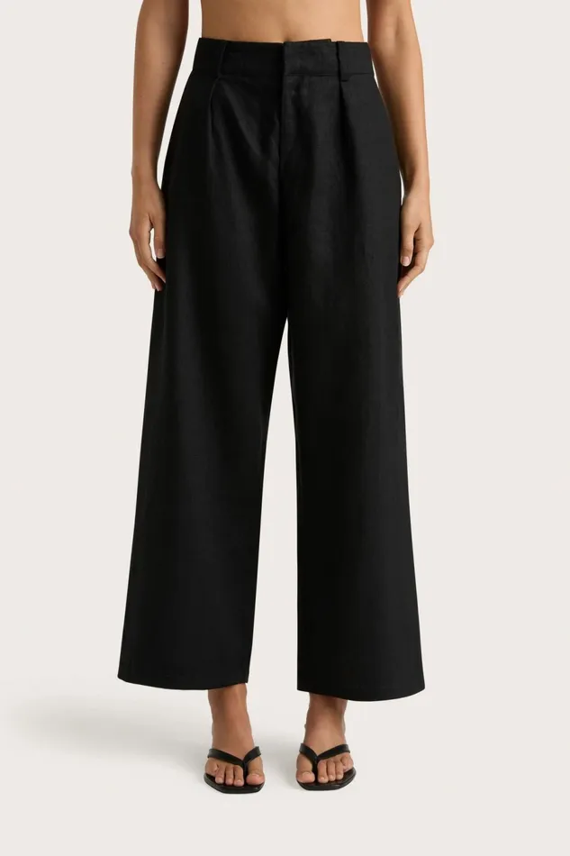 Women Faithfull The Brand Pants Ida Pant Black 8211 Faithfull The Brand