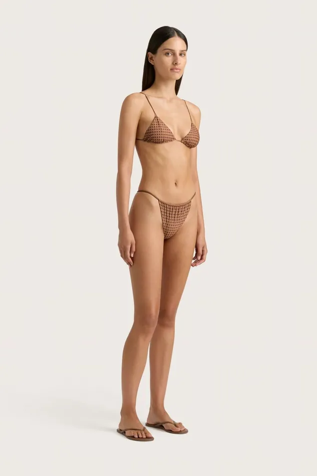 Women Faithfull The Brand Swim Elea Bikini Top Oliander Cocoa