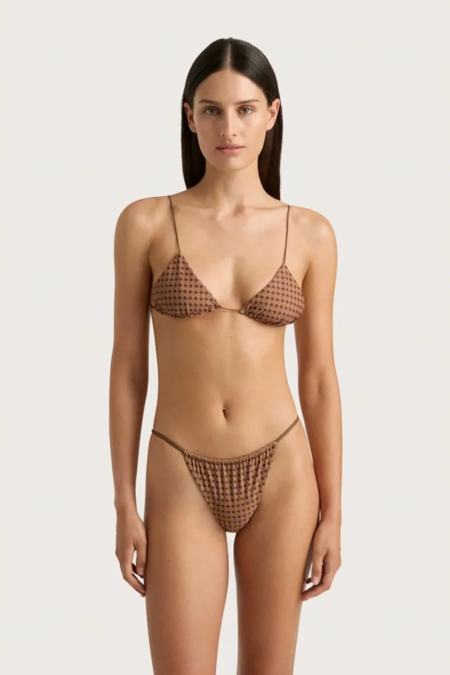 Women Faithfull The Brand Swim Elea Bikini Top Oliander Cocoa