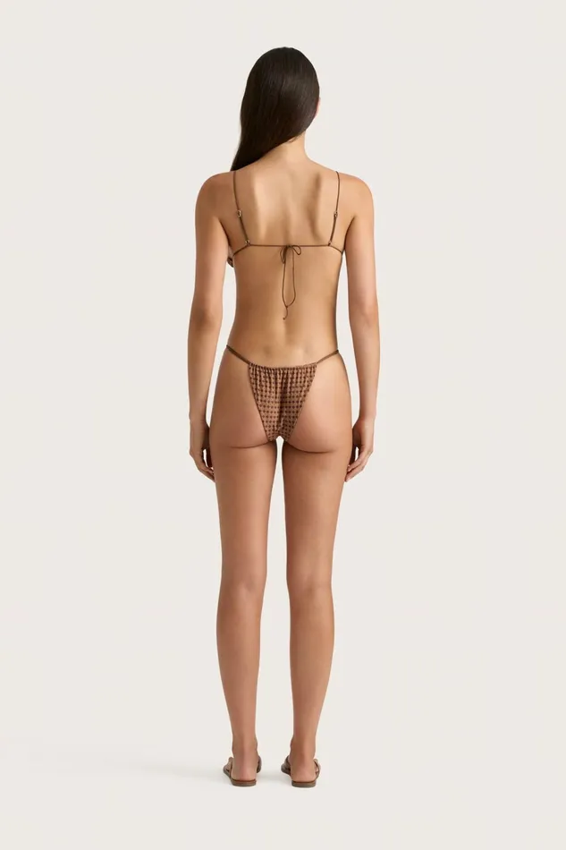 Women Faithfull The Brand Swim Elea Bikini Top Oliander Cocoa