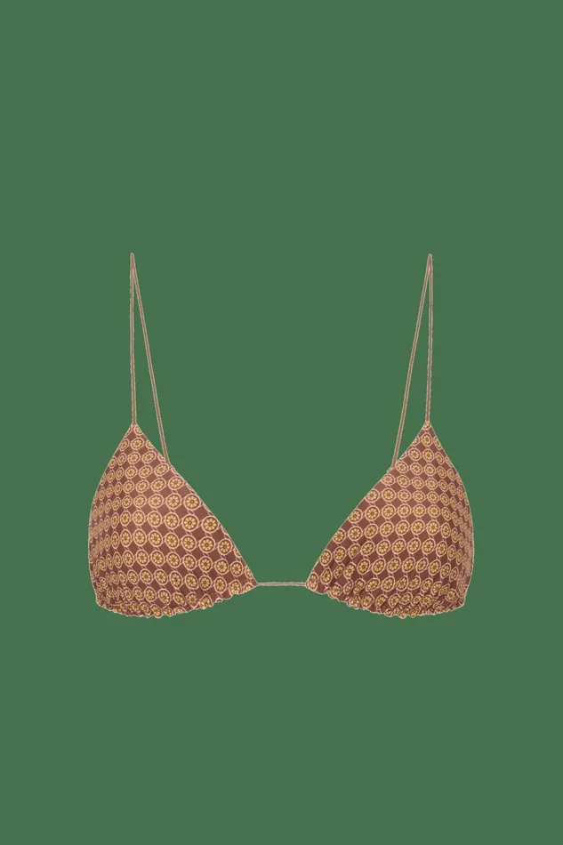 Women Faithfull The Brand Swim Elea Bikini Top Oliander Cocoa