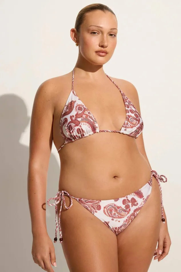 Women Faithfull The Brand Swim Picone Bikini Bottom Alessia Paisley 8211 Faithfull The Brand