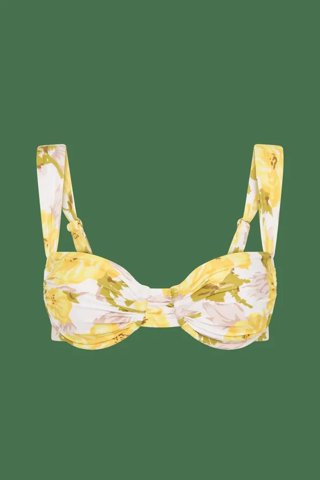 Women Faithfull The Brand Swim Sol Bikini Top Isadora Floral 8211 Faithfull The Brand