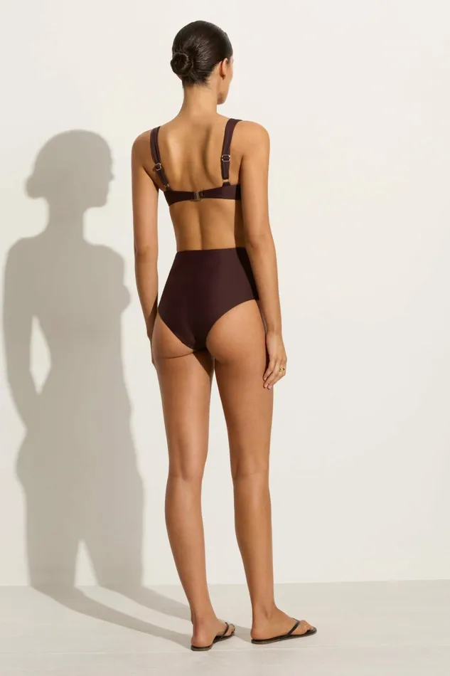 Women Faithfull The Brand Swim Sol Bikini Top Soil 8211 Faithfull The Brand