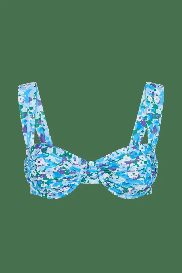 Women Faithfull The Brand Swim Sol Bikini Top Stellina Floral 8211 Faithfull The Brand