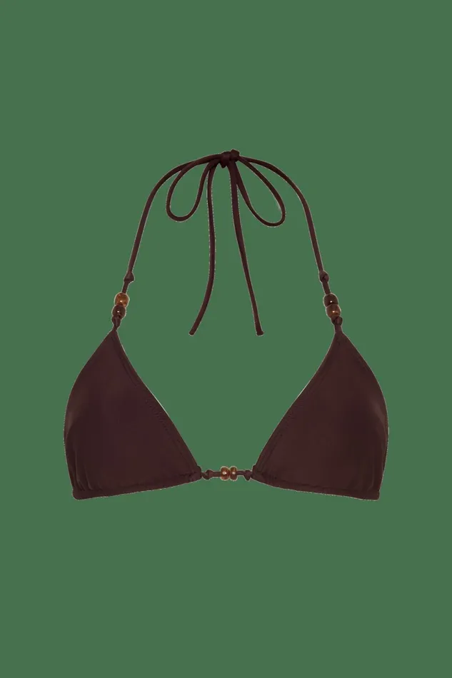 Women Faithfull The Brand Swim Uma Bikini Top Soil 8211 Faithfull The Brand