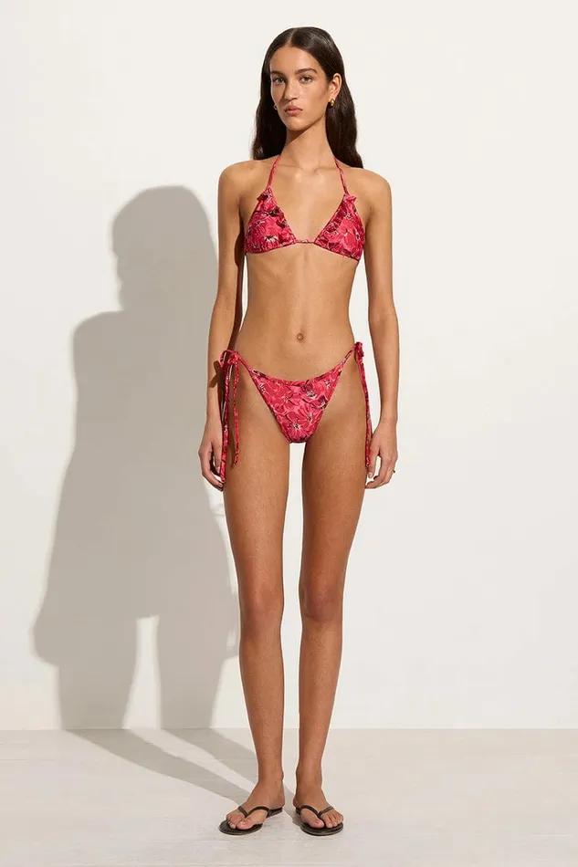 Women Faithfull The Brand Swim Zamora Bikini Bottoms El Limon Floral Pink 8211 Faithfull The Brand