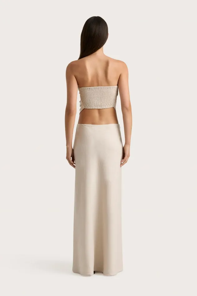 Women Faithfull The Brand Tops Antibes Strapless Top Sand
