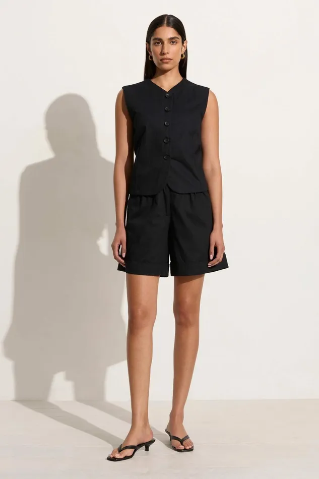 Women Faithfull The Brand Tops Delfina Vest Black 8211 Faithfull The Brand