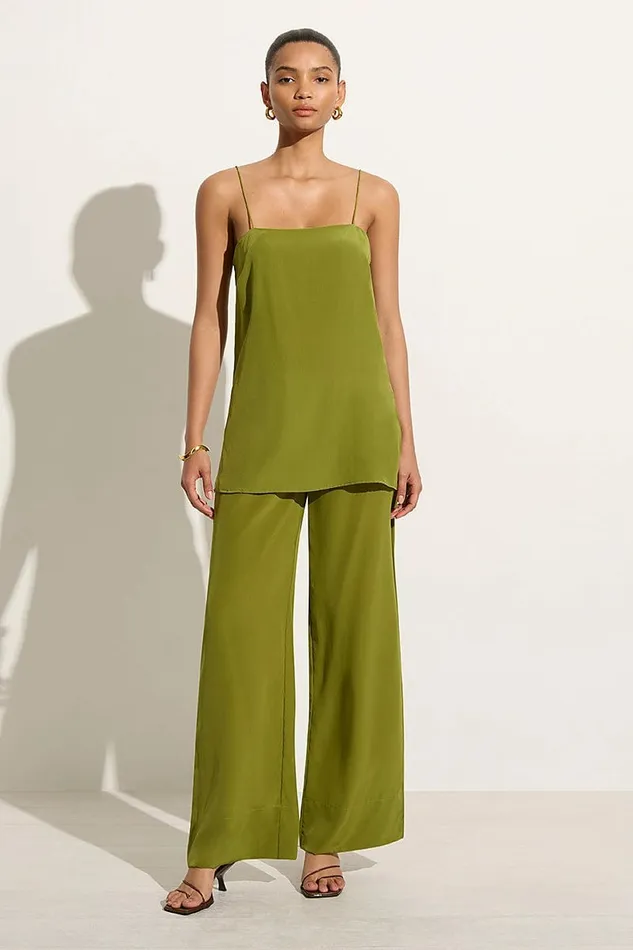Women Faithfull The Brand Tops Koa Tunic Top Palm Green 8211 Faithfull The Brand