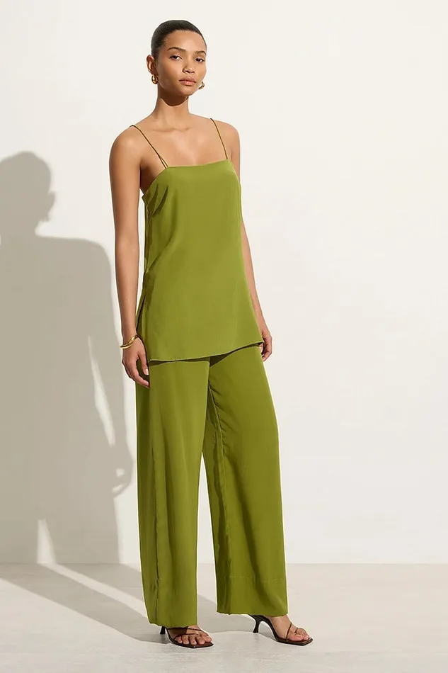 Women Faithfull The Brand Tops Koa Tunic Top Palm Green 8211 Faithfull The Brand