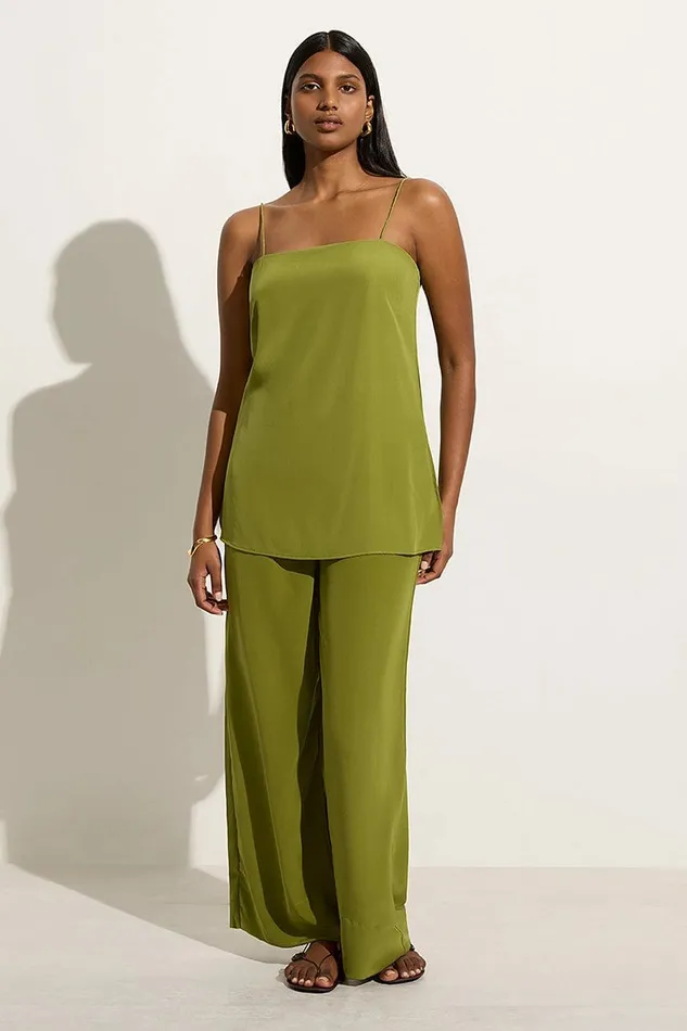 Women Faithfull The Brand Tops Koa Tunic Top Palm Green 8211 Faithfull The Brand
