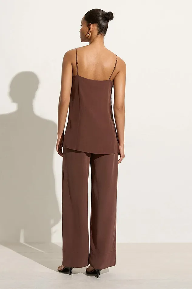 Women Faithfull The Brand Tops Koa Tunic Top Tobacco 8211 Faithfull The Brand