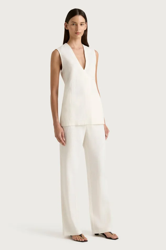 Women Faithfull The Brand Tops Lulea Wrap Vest White