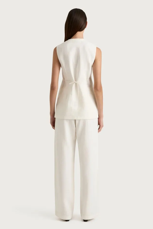 Women Faithfull The Brand Tops Lulea Wrap Vest White