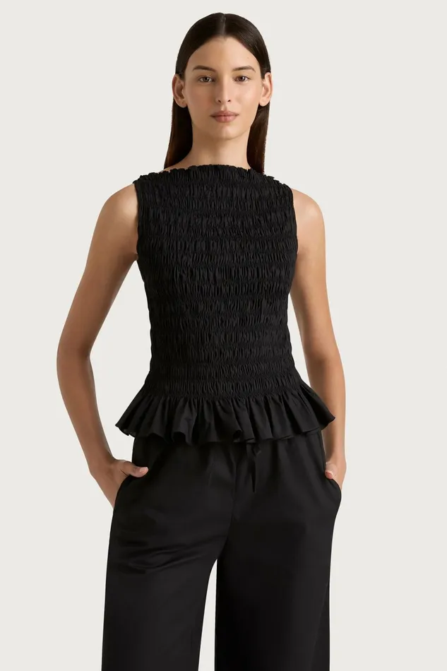 Women Faithfull The Brand Tops Margot Top Black
