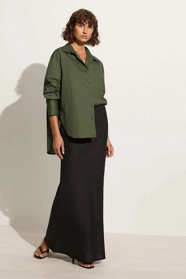 Women Faithfull The Brand Tops Mirabella Shirt Pine 8211 Faithfull The Brand