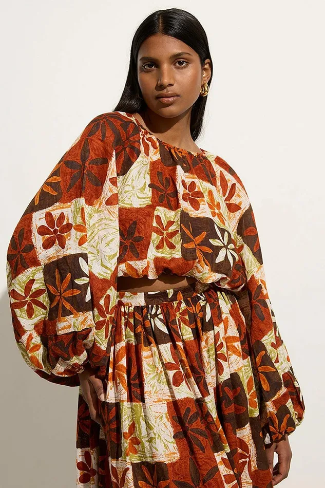 Women Faithfull The Brand Tops Pereira Top Tobago Floral 8211 Faithfull The Brand