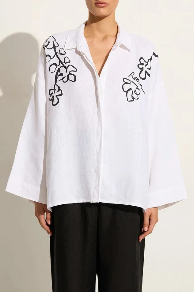 Women Faithfull The Brand Tops Rossa Shirt Roma 8211 Faithfull The Brand