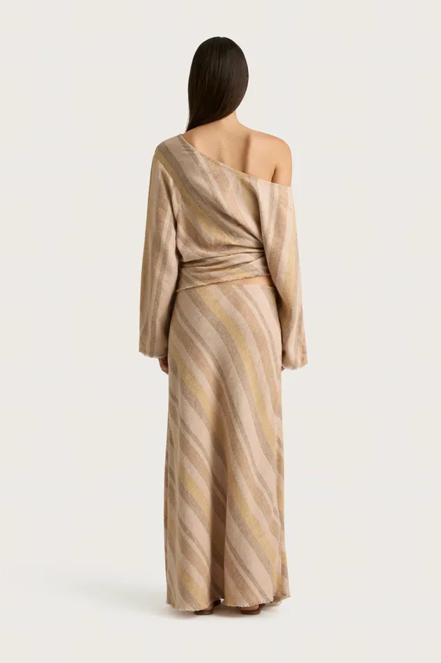 Women Faithfull The Brand Tops Sao Paulo Top Terracotta Stripe