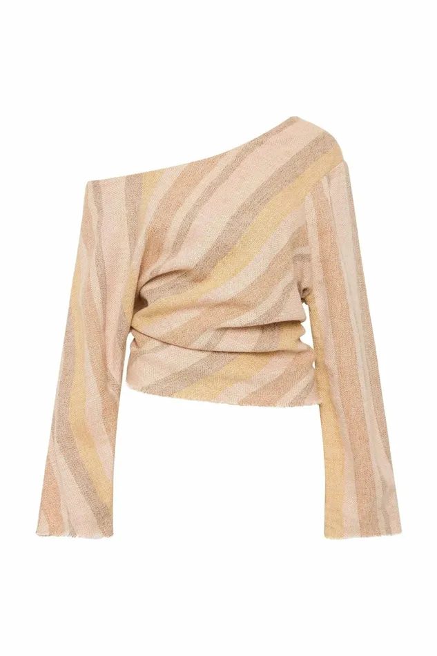 Women Faithfull The Brand Tops Sao Paulo Top Terracotta Stripe