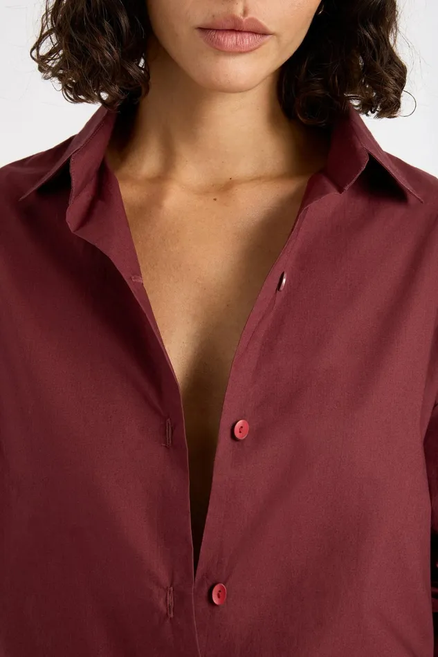 Women Faithfull The Brand Tops Vieste Shirt Bordeaux