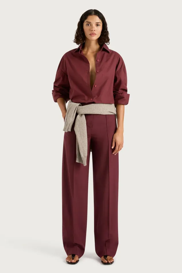 Women Faithfull The Brand Tops Vieste Shirt Bordeaux