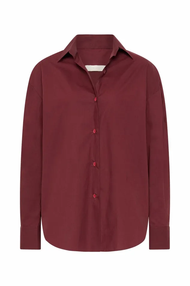 Women Faithfull The Brand Tops Vieste Shirt Bordeaux