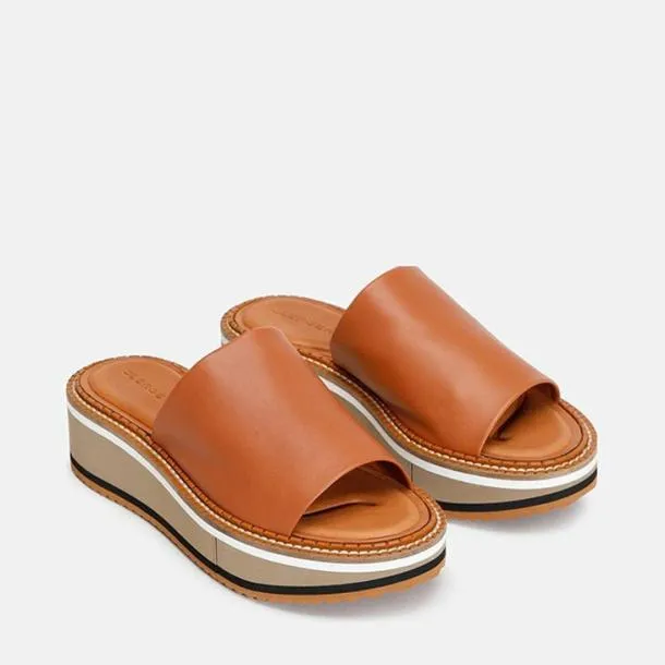 Women FAST Camel Clergerie Mules