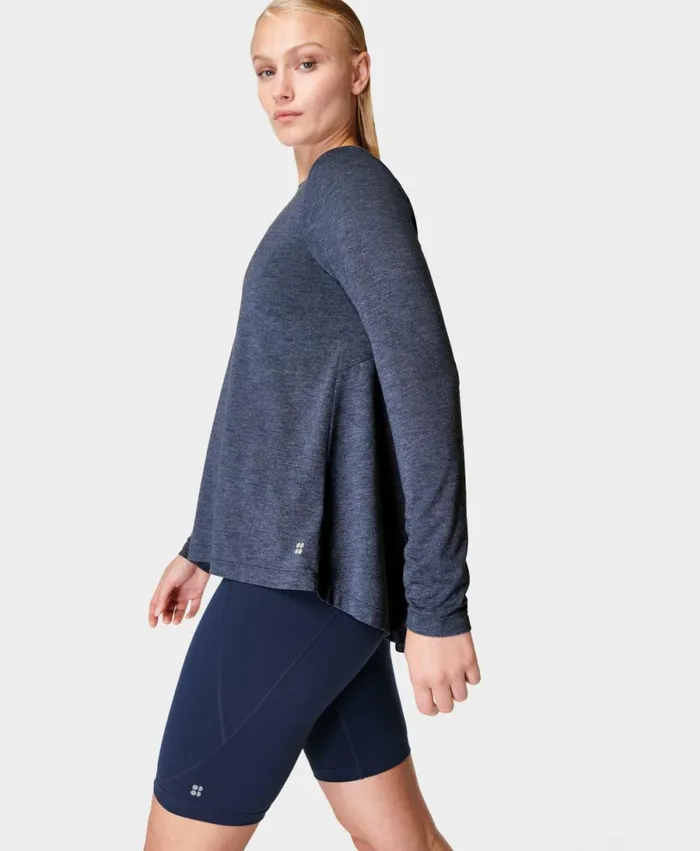 Women Focus Training Long Sleeve Top Endless Blue Sweaty Betty Long Sleeve Tops Women Focus Training Long Sleeve Top Endless Blue Sweaty Betty Long Sleeve Tops
