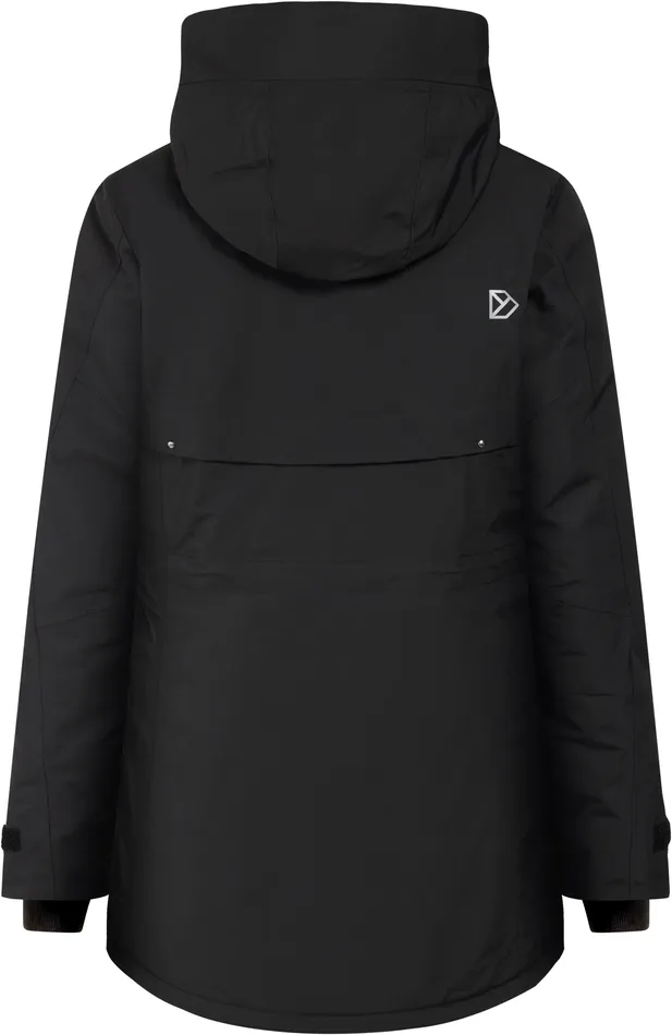 Women Frida Parka Black Didriksons Autumn Jackets