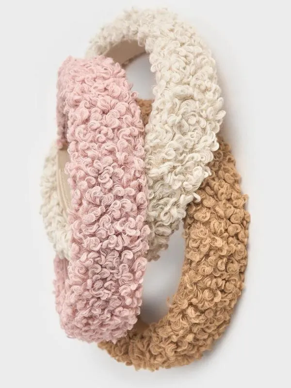 Women Furry Headband 8211 Camel CHARLES and KEITH Hair Accessories