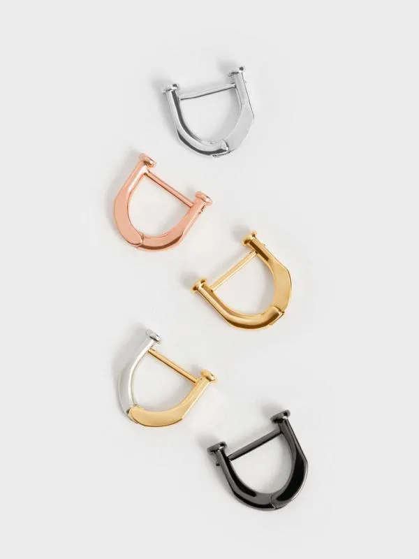 Women Gabine Huggie Earrings 8211 Gold CHARLES and KEITH Earrings Women Gabine Huggie Earrings 8211 Gold CHARLES and KEITH Earrings