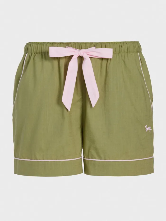 Women Green Classic Mid Short Green Peter Alexander Shorts