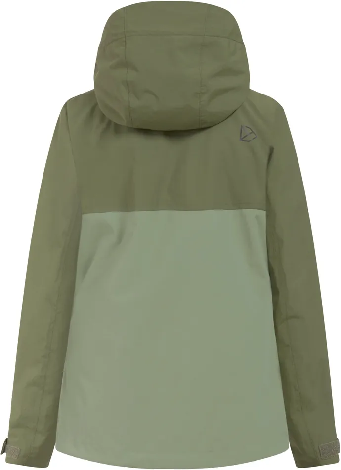 Women Grit Jacket Wild Forest Green Didriksons Shell Jackets