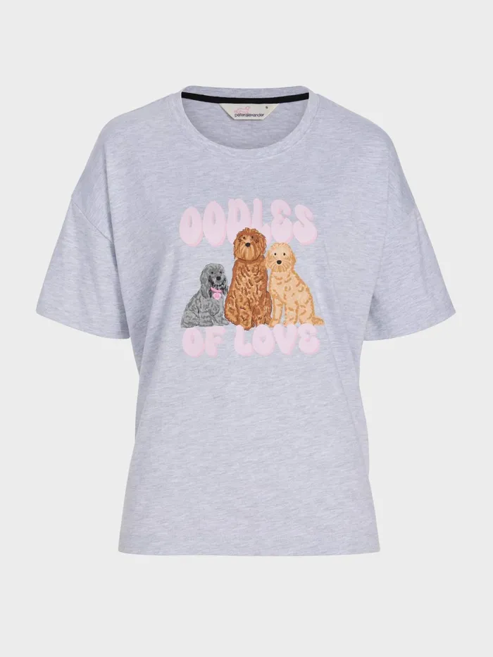Women Groodle Tee Grey Marle Peter Alexander Tops