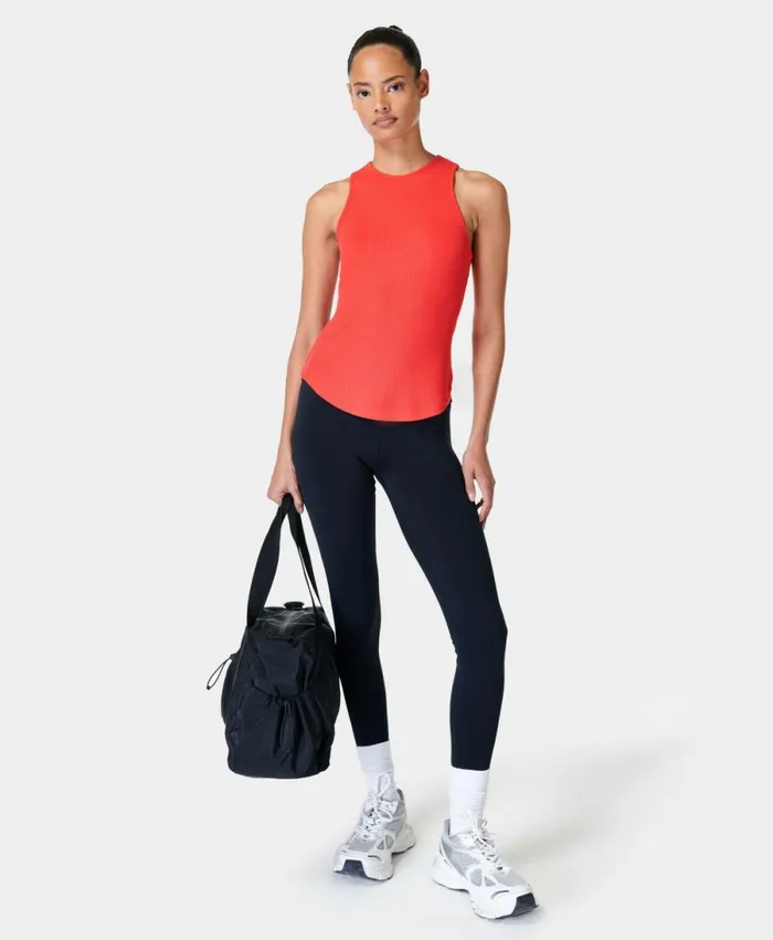 Women Harper Racer Rib Vest Tulip Red Sweaty Betty Vest Tops