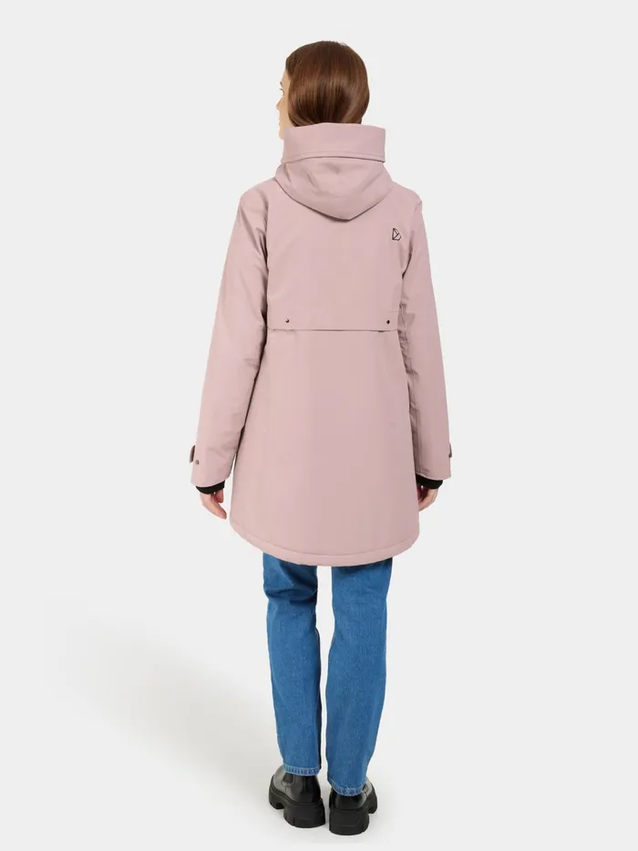 Women Helle Parka Oyster Lilac Didriksons Autumn Jackets