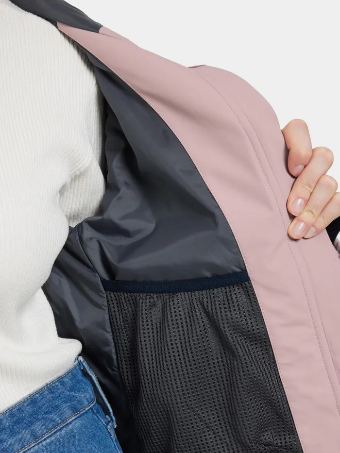 Women Helle Parka Oyster Lilac Didriksons Autumn Jackets