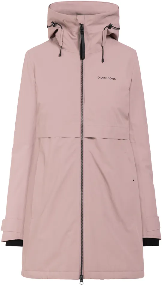 Women Helle Parka Oyster Lilac Didriksons Autumn Jackets