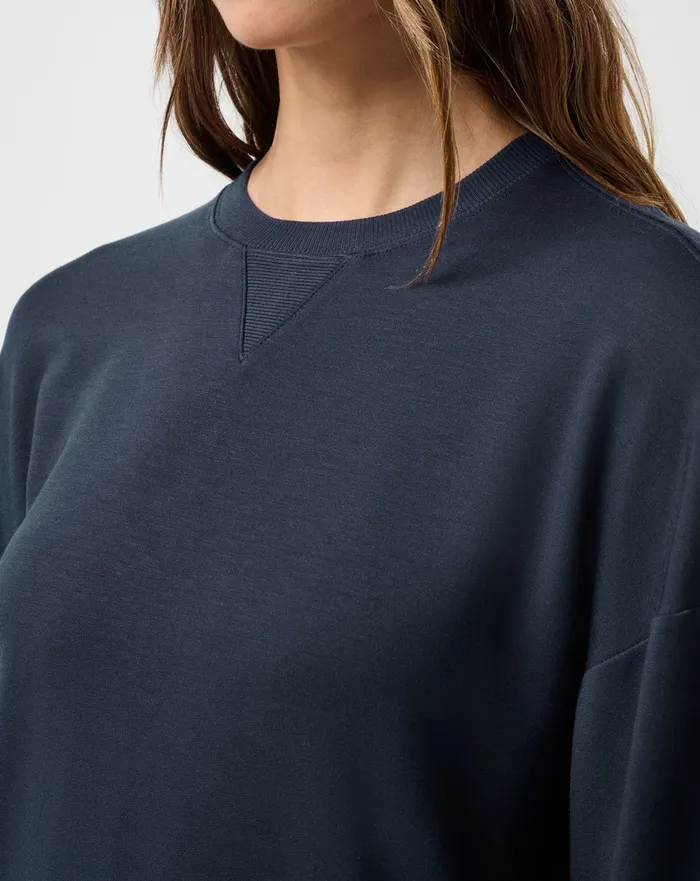 Women Hoodies and Pullovers TravisMathew CLOUD TERRY CREW Navy Blazer