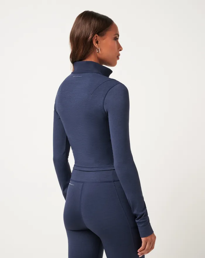 Women Hoodies and Pullovers TravisMathew MOVEKNIT FULL ZIP Heather Navy Blazer Women Hoodies and Pullovers TravisMathew MOVEKNIT FULL ZIP Heather Navy Blazer