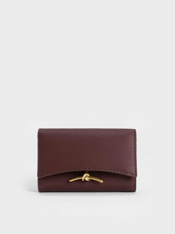 Women Huxley Metallic Accent Front Flap Wallet 8211 Dark Chocolate CHARLES and KEITH Small Wallets Women Huxley Metallic Accent Front Flap Wallet 8211 Dark Chocolate CHARLES and KEITH Small Wallets