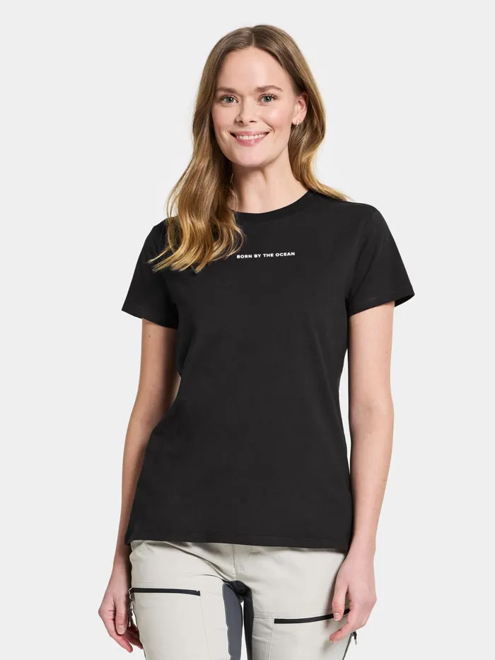 Women Ingar TShirt Printed Black Didriksons TShirts