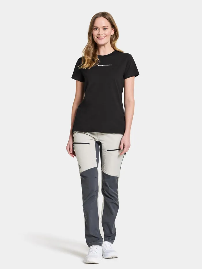 Women Ingar TShirt Printed Black Didriksons TShirts