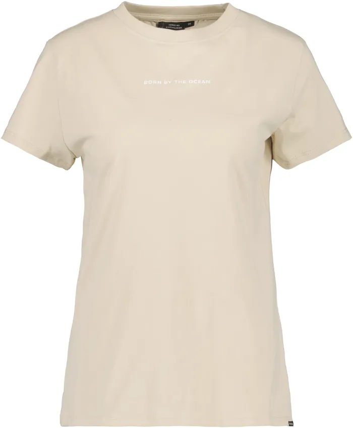 Women Ingar TShirt Printed Light Beige Didriksons TShirts