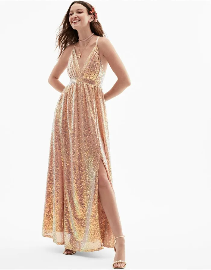 Women JAMES MAXI DRESS TAN Tan Betsey Johnson