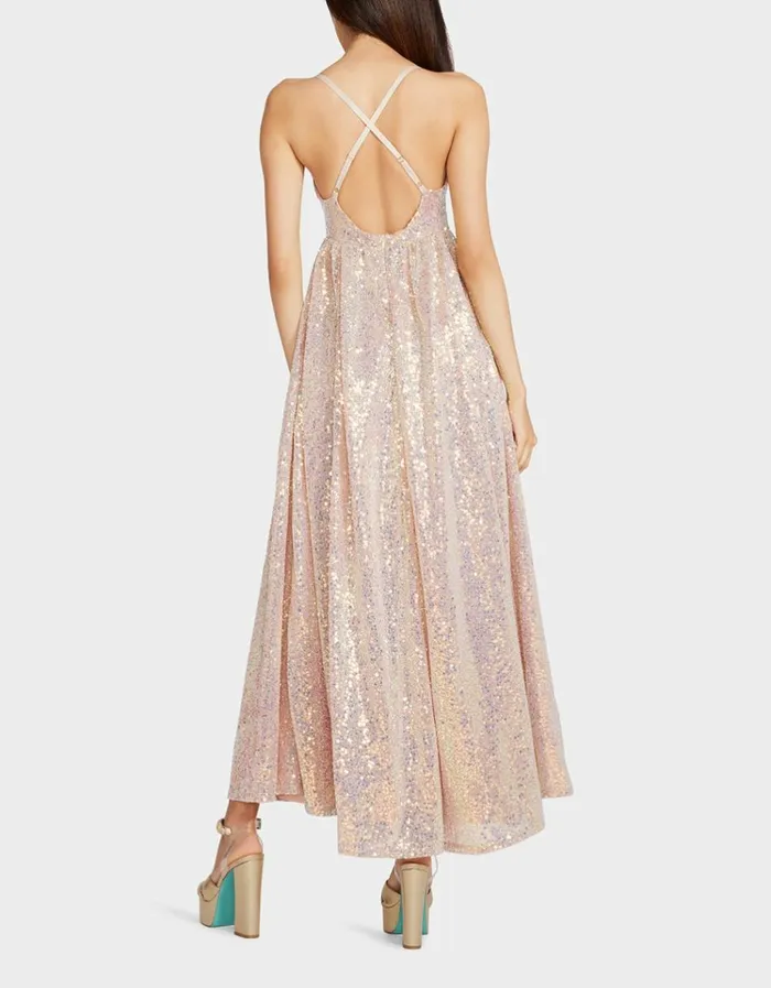 Women JAMES MAXI DRESS TAN Tan Betsey Johnson