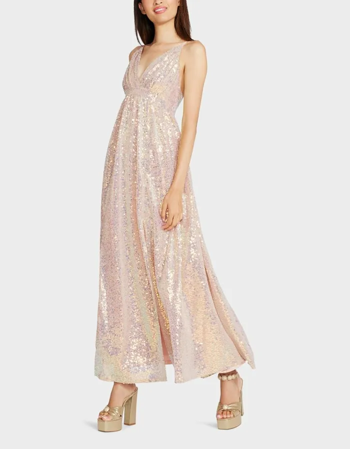 Women JAMES MAXI DRESS TAN Tan Betsey Johnson